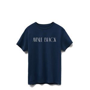 Avenue Black Supima Cotton Blue T-Shirts